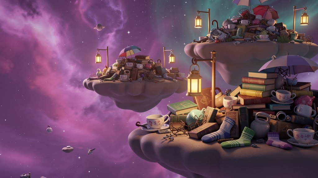 The Unfinished Galaxy — a scene from The Night Emma Fixed the Sky