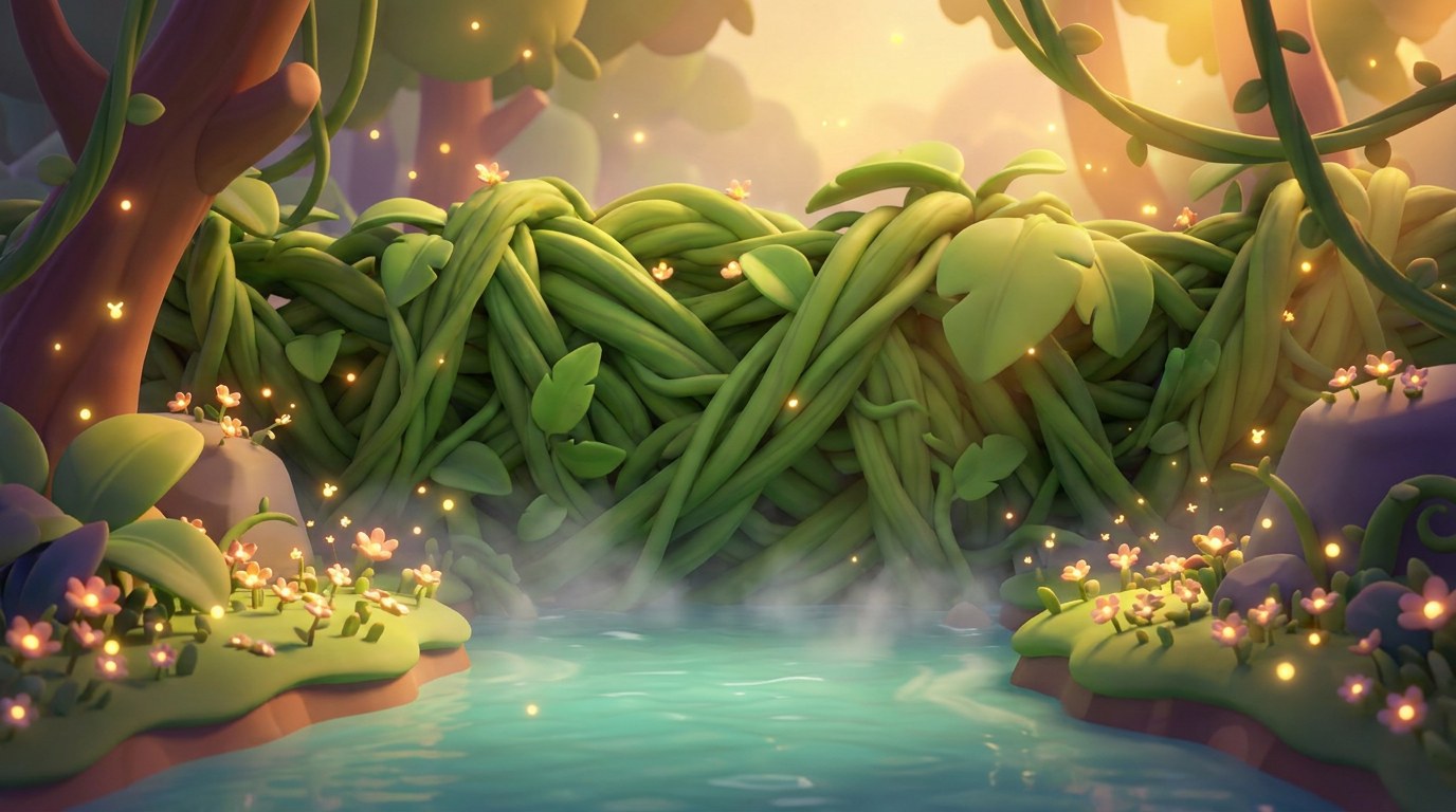 The Giggling Jungle — a scene from Olivia and the Laughing Leaves