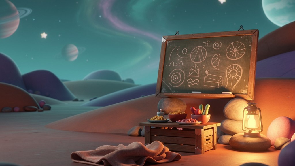 The Unfinished Galaxy — a scene from The Night Emma Fixed the Sky